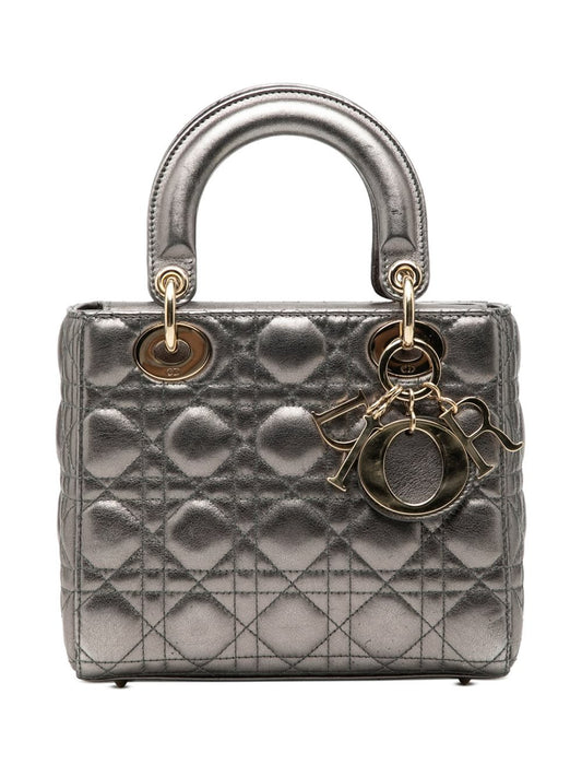 Dior My Abc Grained Calfskin Shoulder Bag Gunmetal
