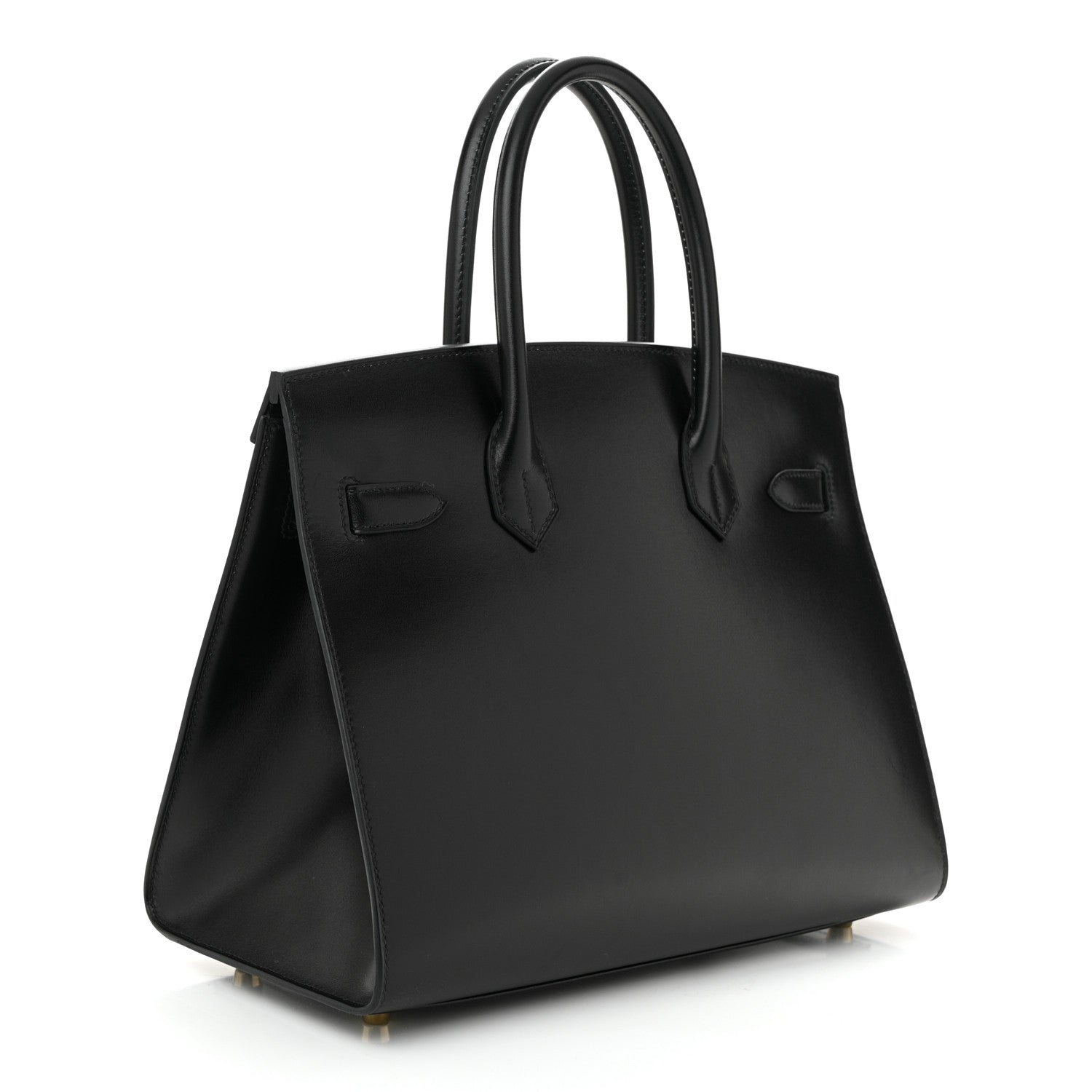 Hermes Box Birkin Sellier Handbag Black Travel Bag