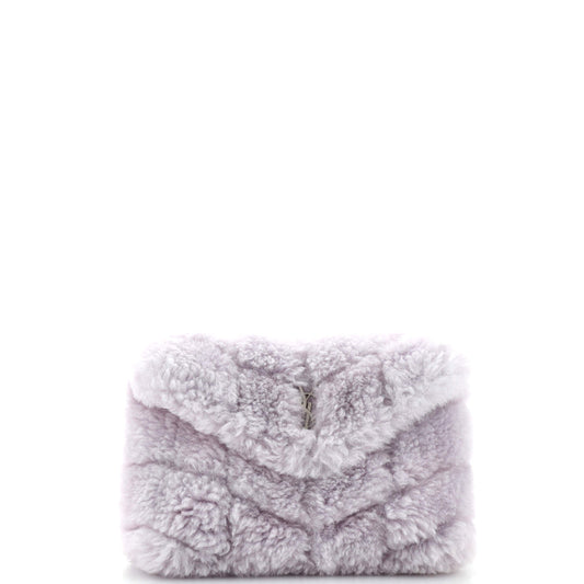 YSL Saint Laurent Saint Laurent Trending Loulou Puffer Clutch Chevron Matelasse Small Clutch Bag