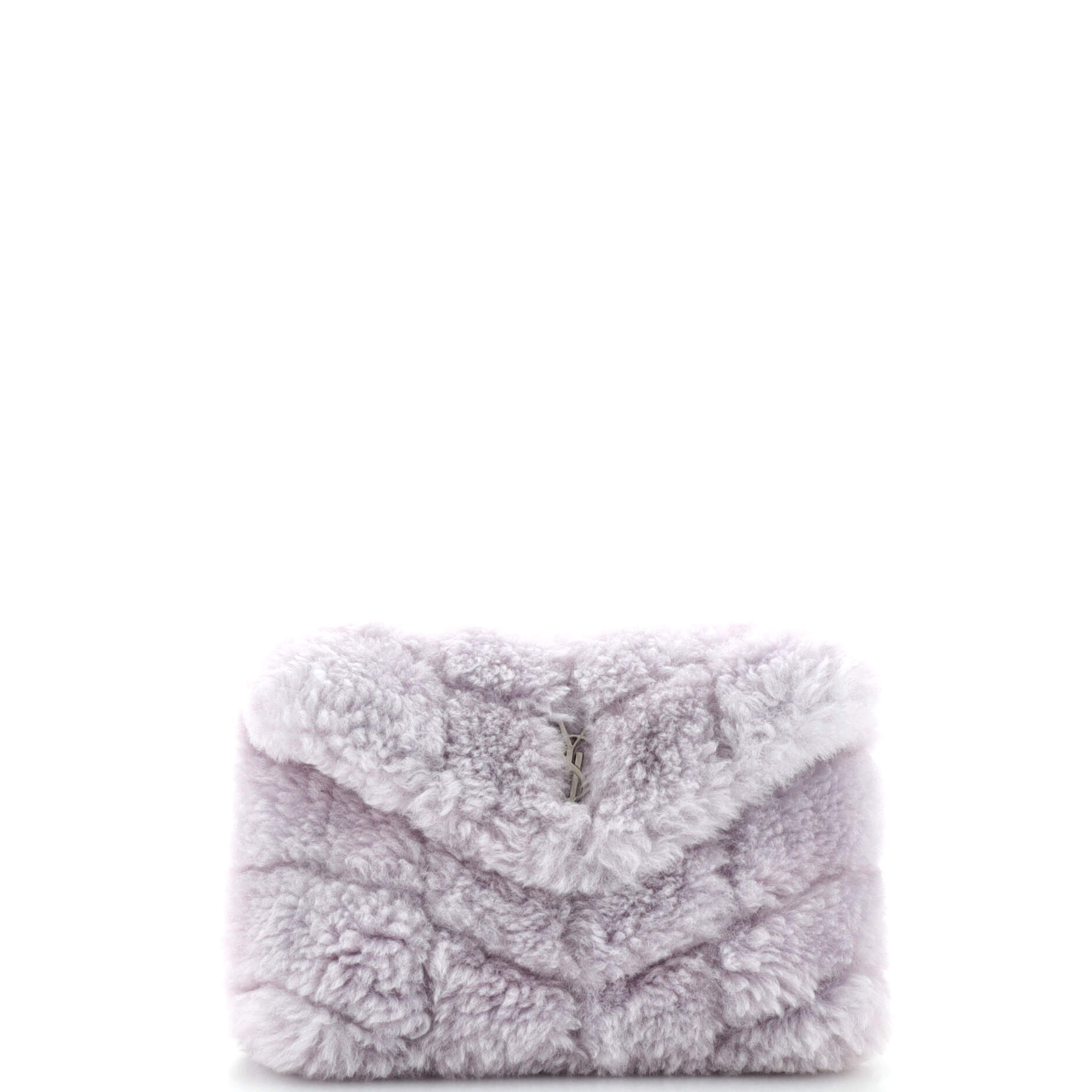 YSL Saint Laurent Saint Laurent Trending Loulou Puffer Clutch Chevron Matelasse Small Clutch Bag