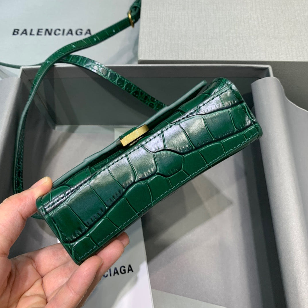 Top Quality Hourglass Handbag In For Women Green Mini Travel Bag