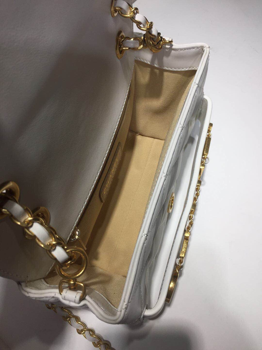 Chlfront Top Qualityap Bag Hardware Apricot For Gold Small Shoulder Bag