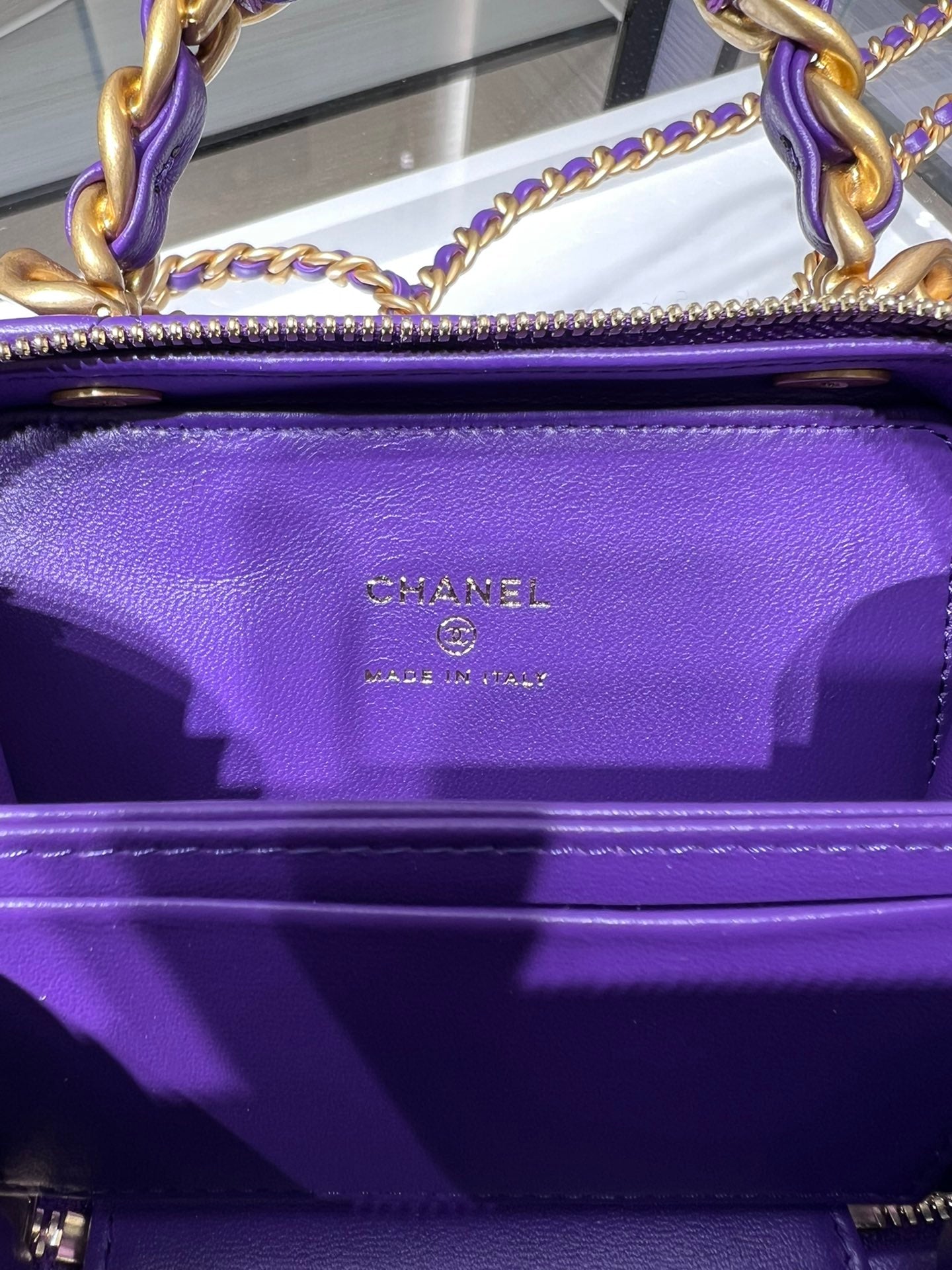 Chlvanity With Purple Bag For Women Chain Travel Bag