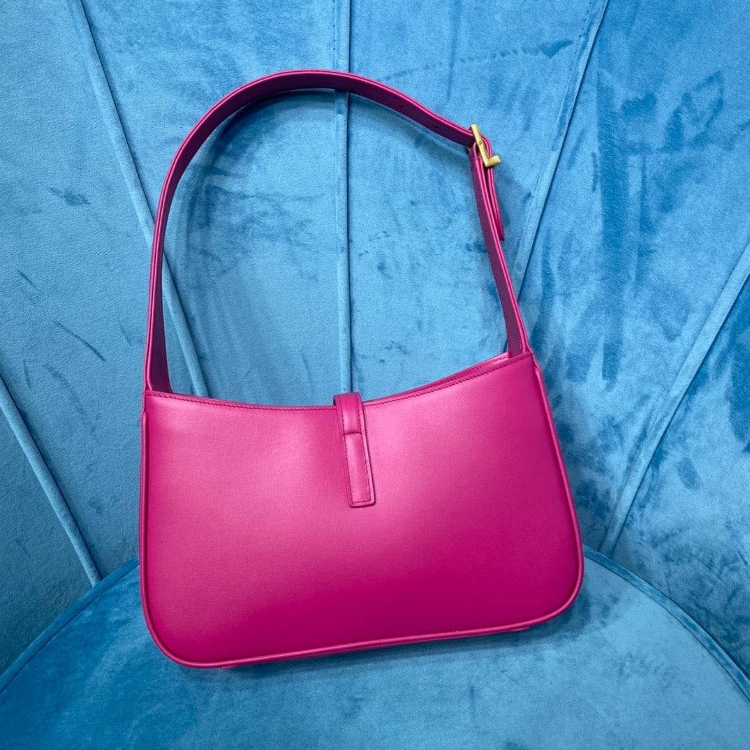 YSL Saint Laurent Le 5 Ã 7 Smooth Pink Shoulder Bag