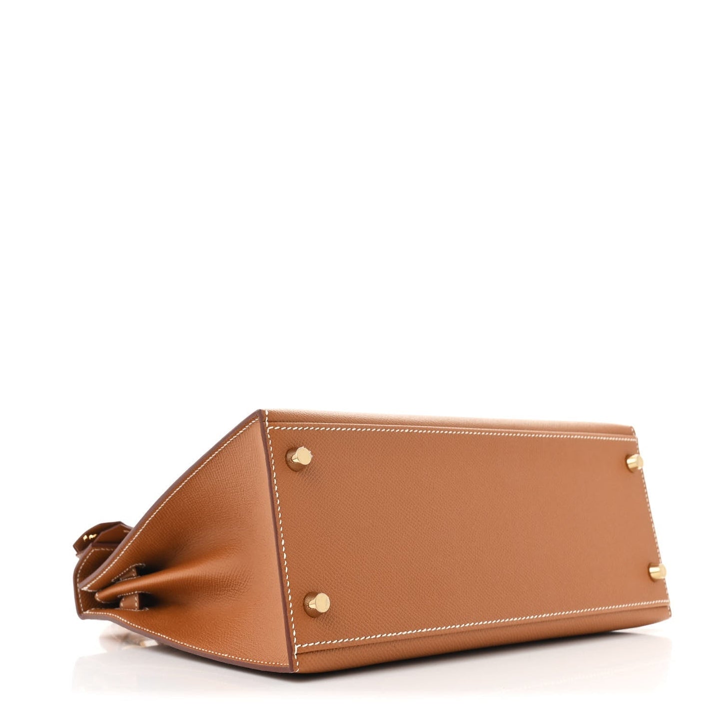 Hermes Epsom Kelly Sellier Handbag Gold Travel Bag 28 Gold 1769218