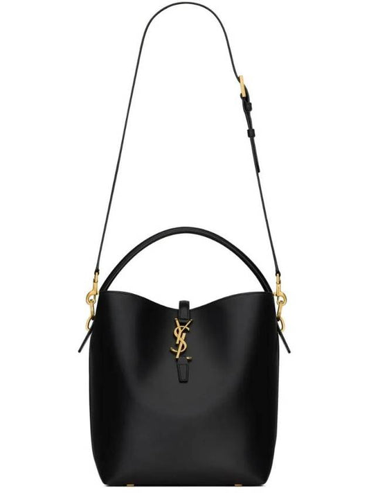 YSL Saint Laurent Saint Laurent Trending Le Bag Leather Black Bucket Bag