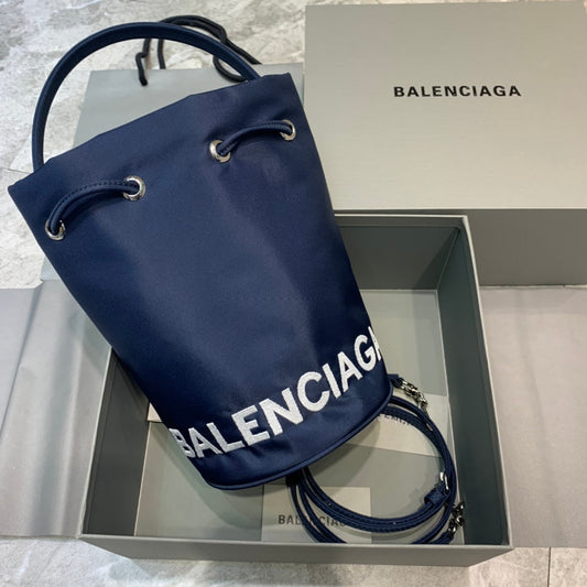 Balen Le Cagole Metop Qualityum Bag In Blue Bucket Bucket Bag 176In45Cm 8912