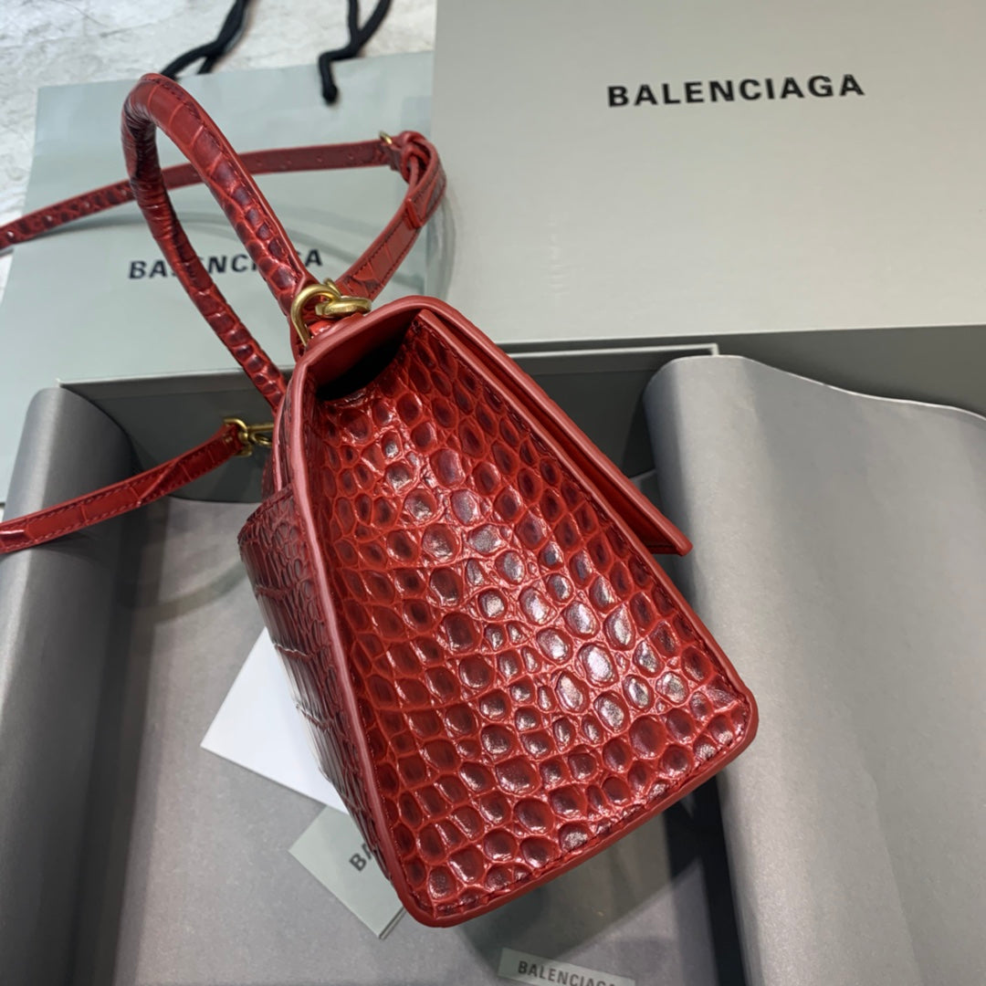 Top Quality Hourglass Handbag In Dark For Red Small Travel Bag