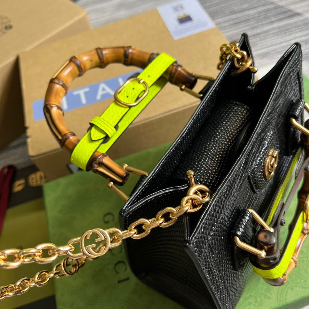 gg Lizard , ’s 7.9in Green Mini Tote Bag 79In20Cm Beaunoirrbeaunoirr