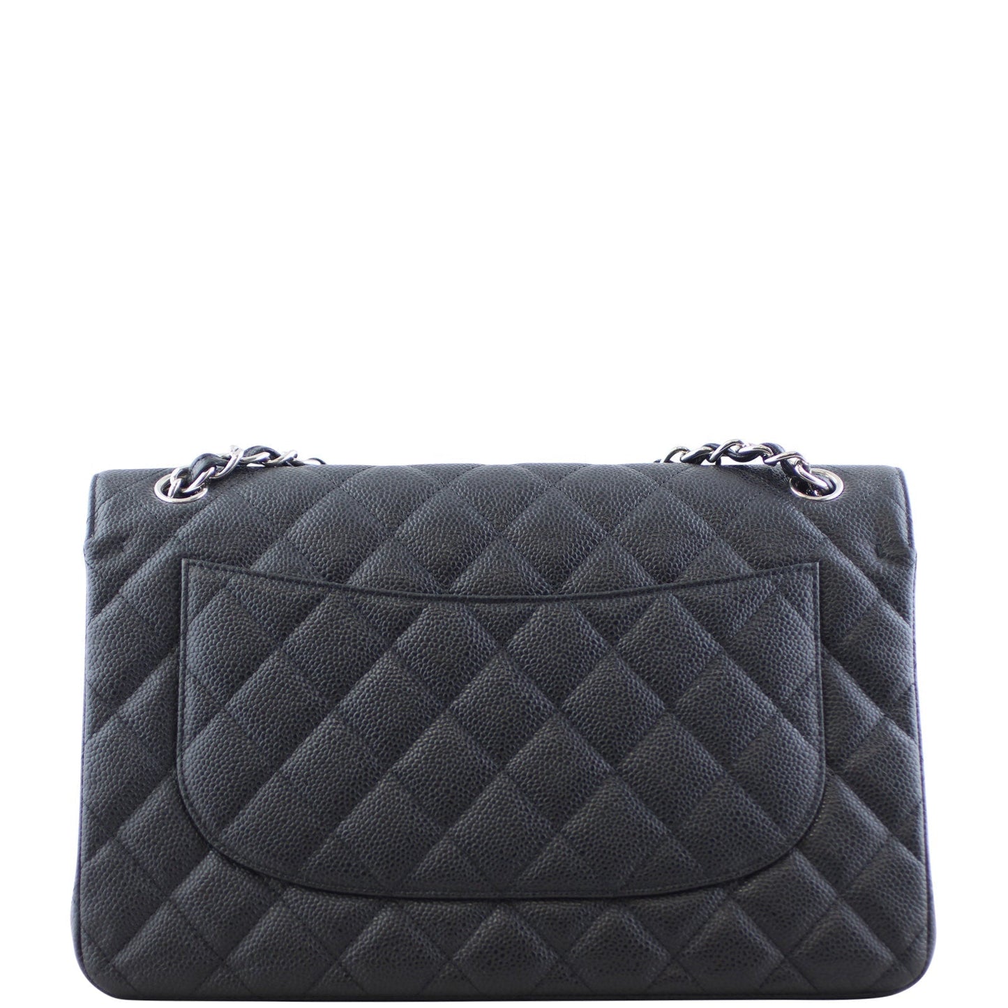 Chanel Classic Double Jumbo Caviar 16 Series Handbag Black Flap