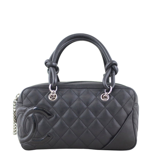 Chanel Cambon Bowler Handbag Quilted Mini Mini Bag
