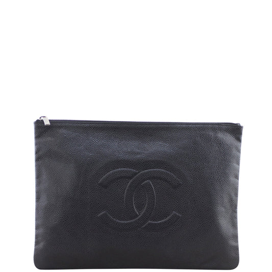 Chanel Timeless Zip Pouch Handbag Large