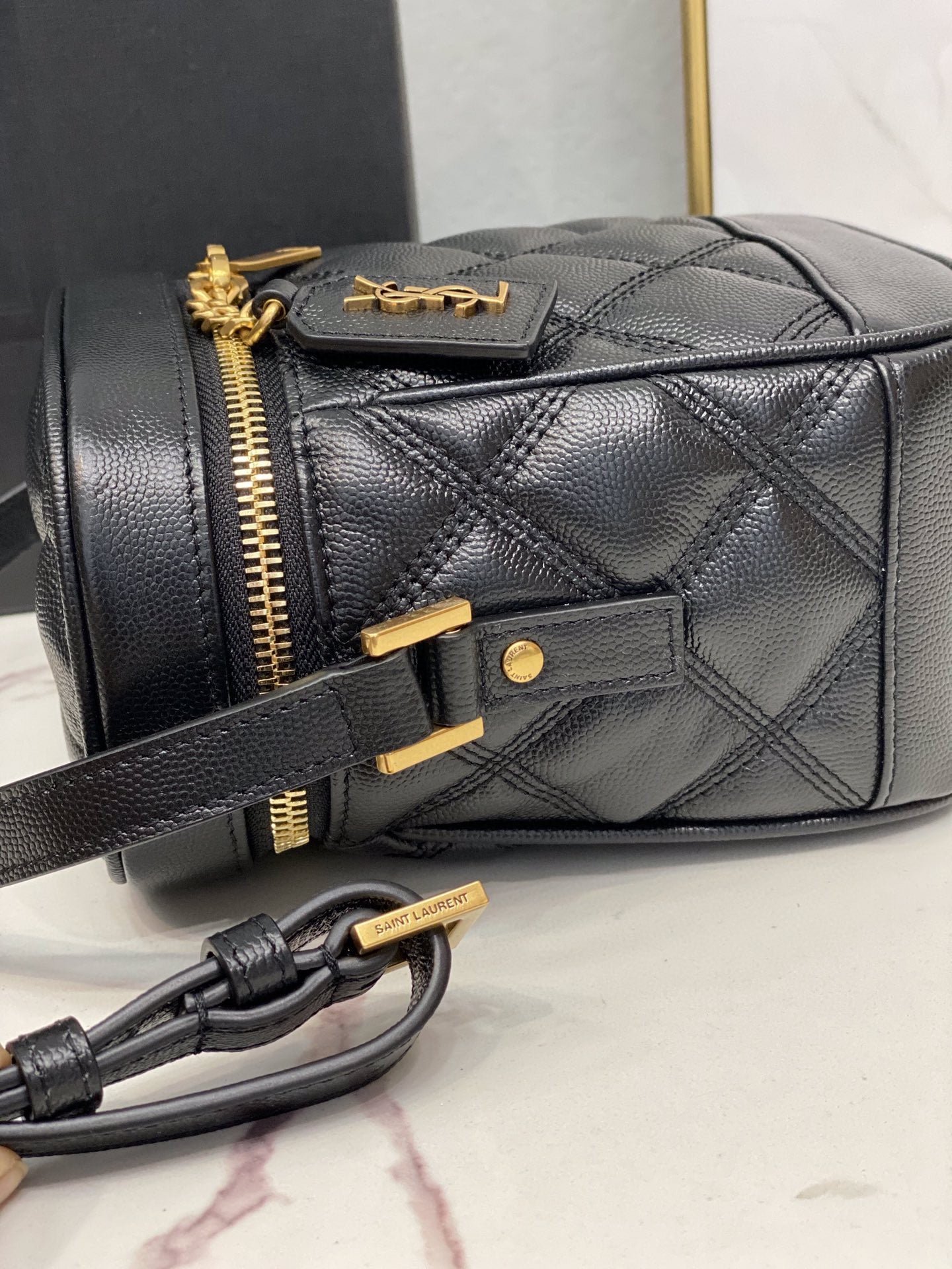 YSL Saint Laurent Shoulder Bag Monogram Quilted Chain