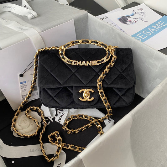 Chanel Top Qualityap Bag Hardware For Women Handbags Black Gold Shoulder Bag