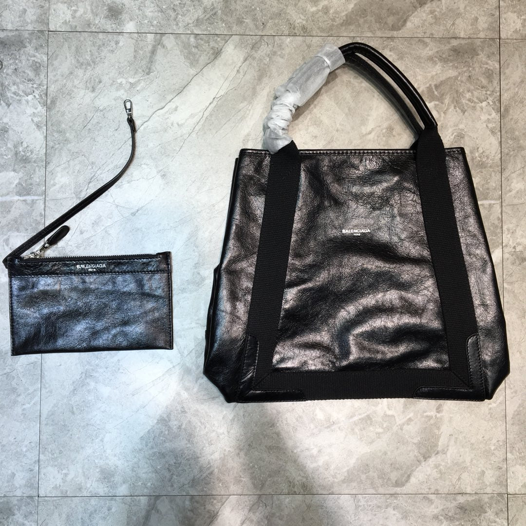 Top Quality Navy Metop Qualityum Cabas Tote Black Tote Bag