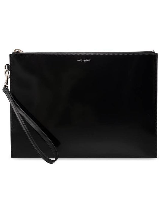 YSL Saint Laurent Saint Laurent Trending Patent Clutch Bag Leather Black