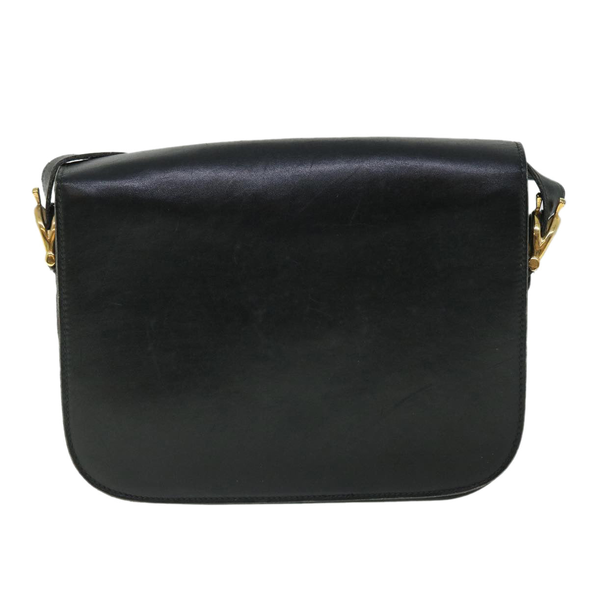 Luxury Horse Carriage Shoulder Bag Ep Leather Black