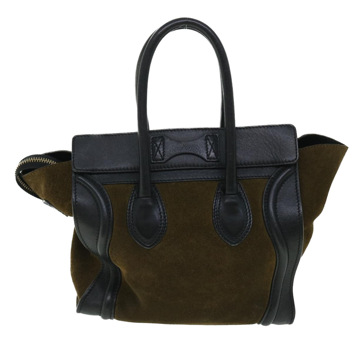 Luxury Luggage Hand Bag Khaki Ep Leather Suede Travel Bag