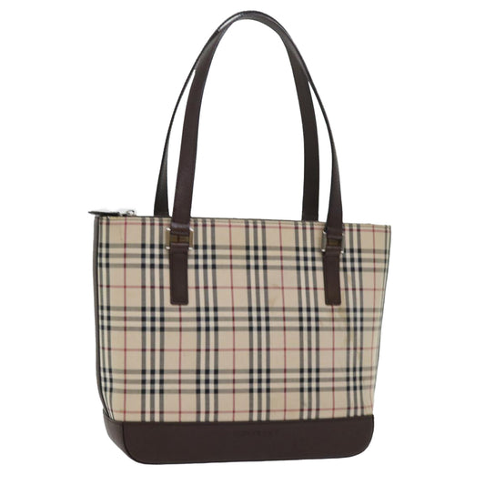 Burberry Luxury Shoulder Bag Auth Ep1699 Leather Nylon Beige