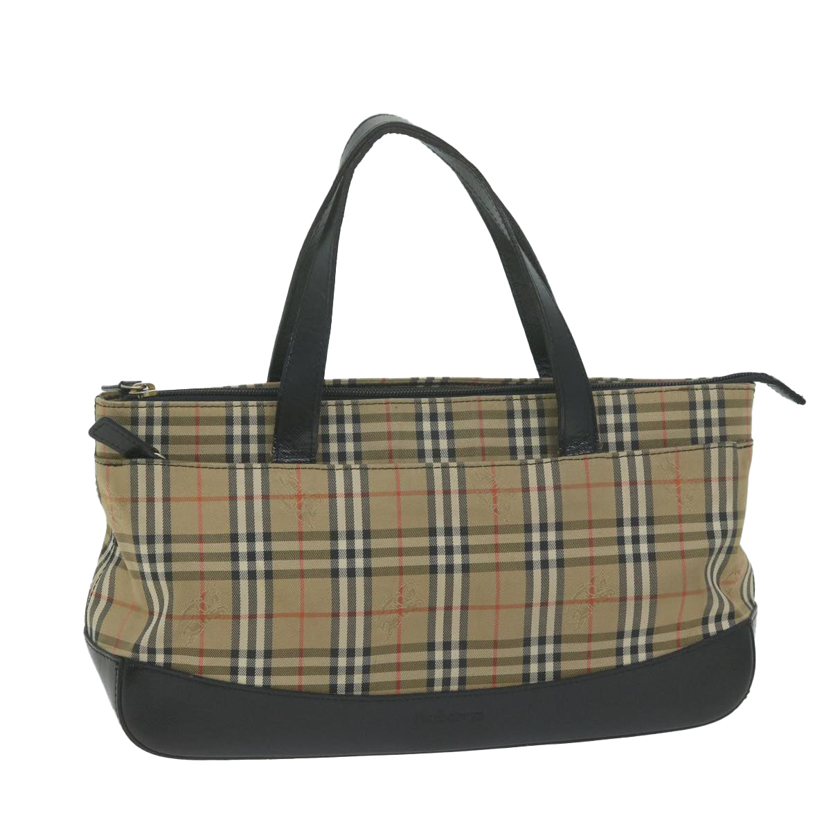 Burberry Luxury ss Nova Check Hand Bag Auth Ep3023 Canvas Beige Travel Bag