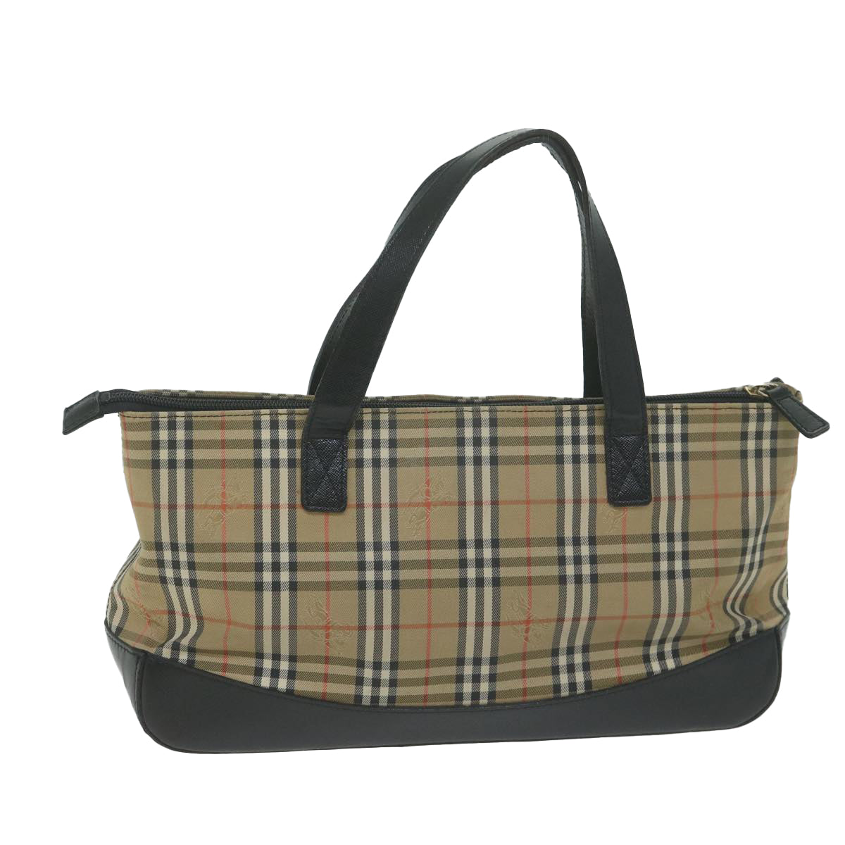 Burberry Luxury ss Nova Check Hand Bag Auth Ep3023 Canvas Beige Travel Bag