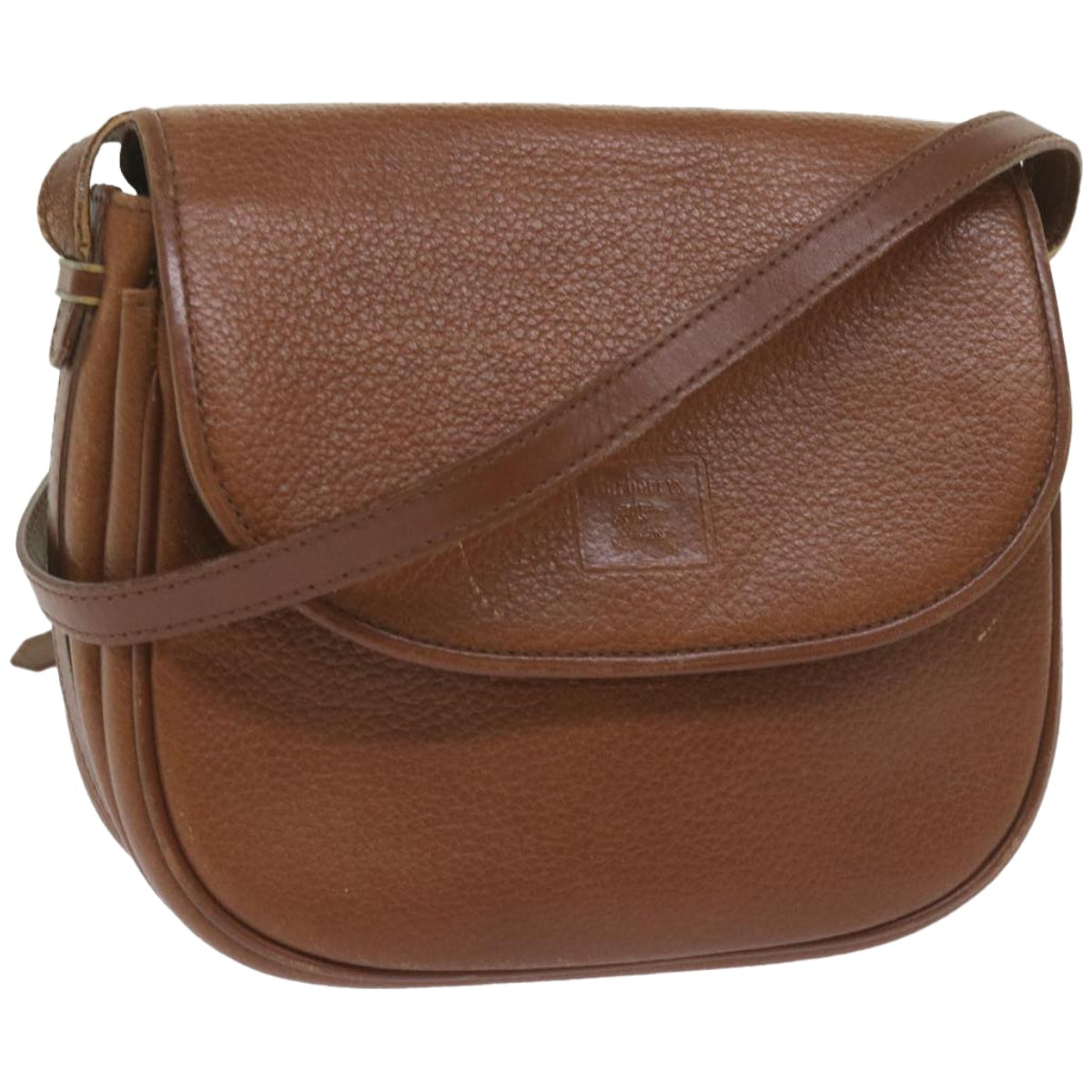 Burberry Luxury ss Shoulder Bag Auth Ep3582 Leather Brown
