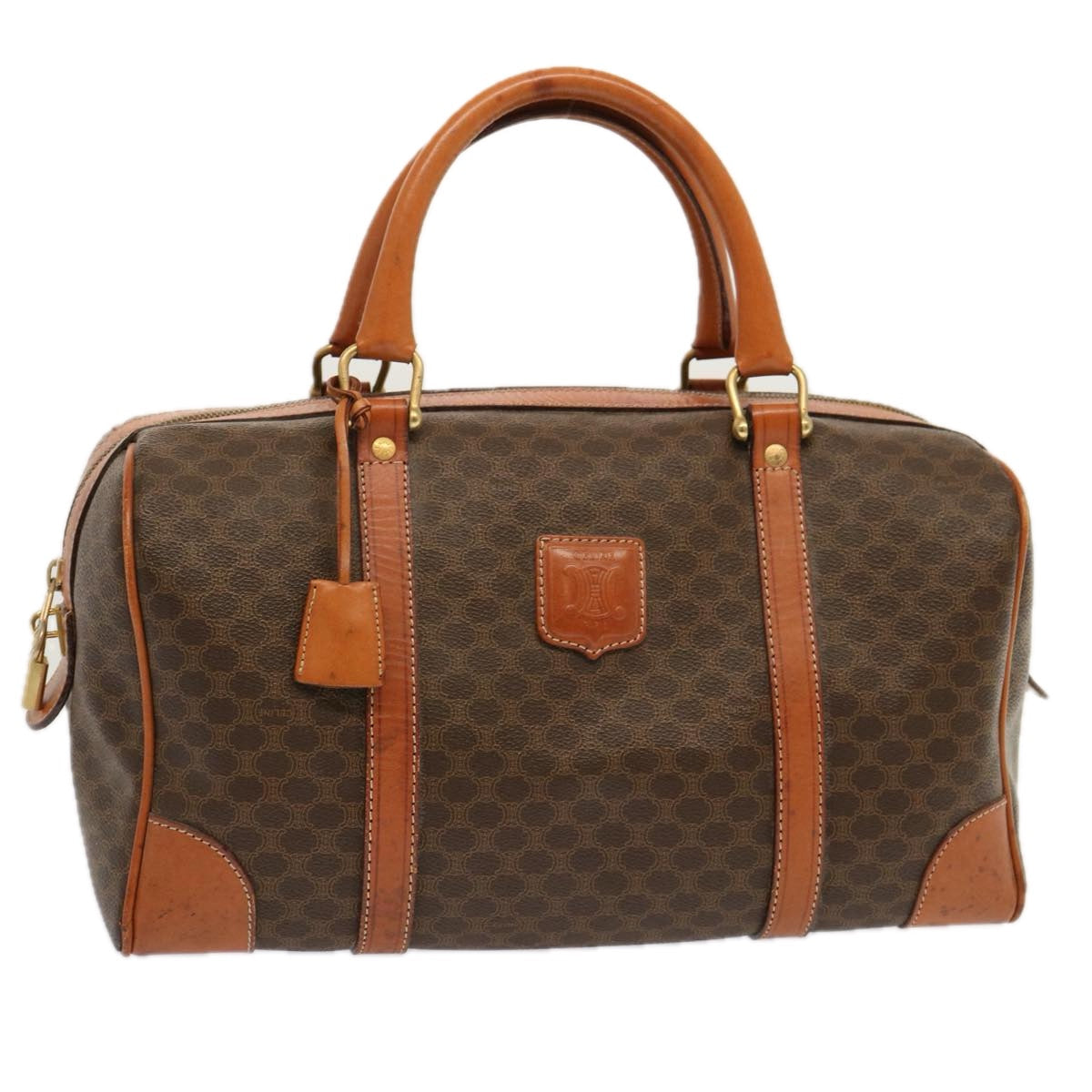 Luxury Macadam Boston Bag Pvc Ep Canvas Brown Travel Bag