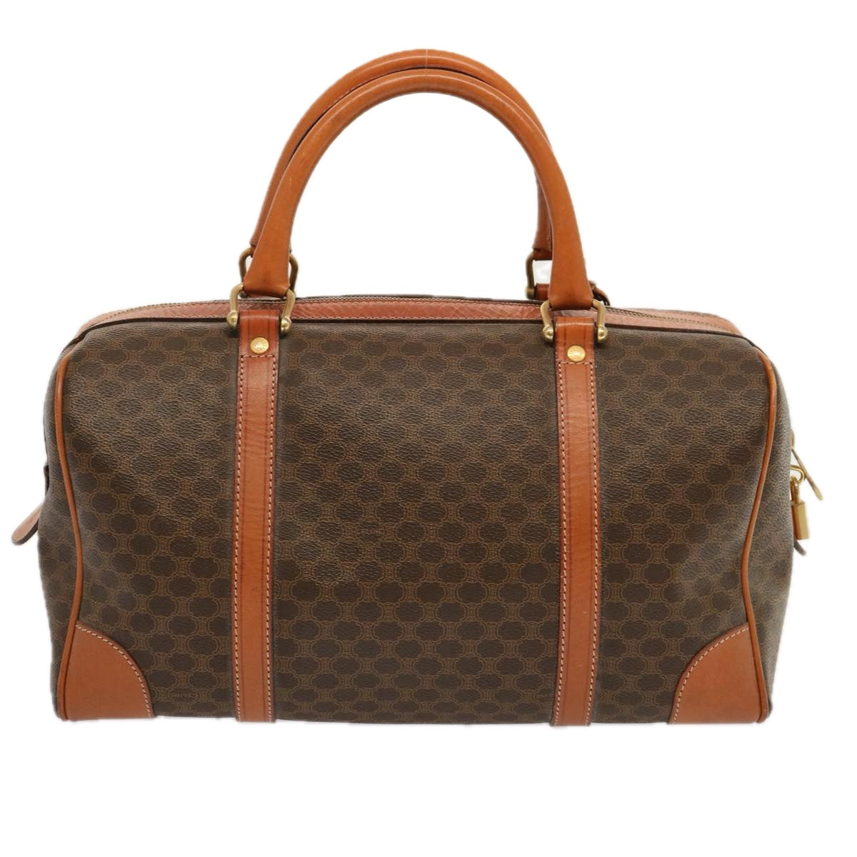 Luxury Macadam Boston Bag Pvc Ep Canvas Brown Travel Bag