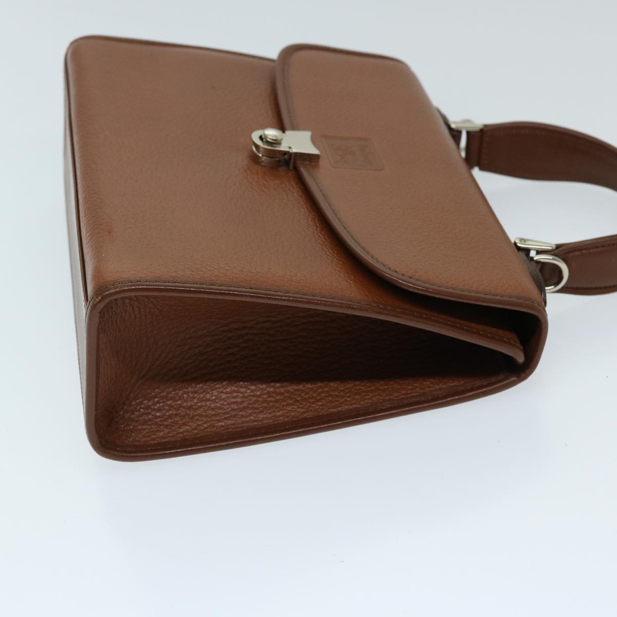 Burberry Luxury ss Hand Bag 2Way Auth Ep3762 Leather Brown Travel Bag