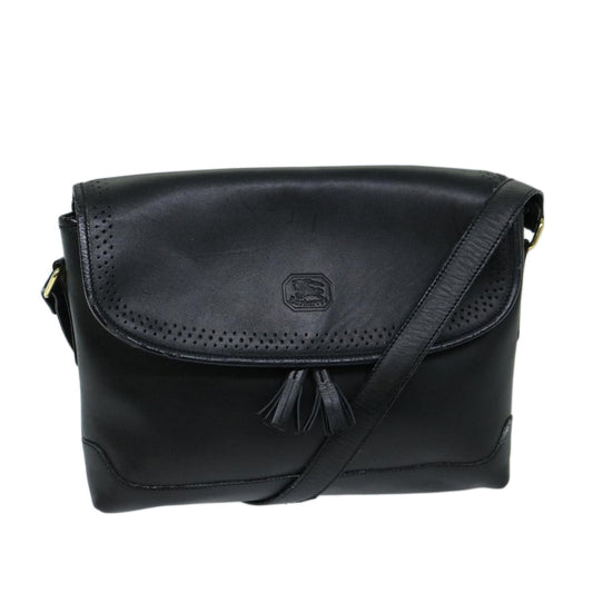 Burberry Luxury ss Shoulder Bag Auth Ep3768 Leather Black