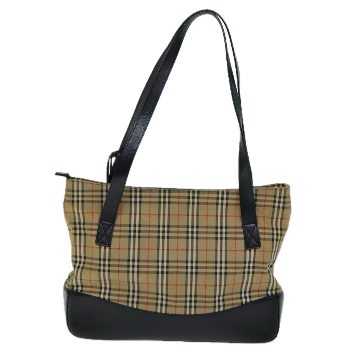 Burberry Luxury ss Nova Check Tote Bag Auth Ep4691 Canvas Beige