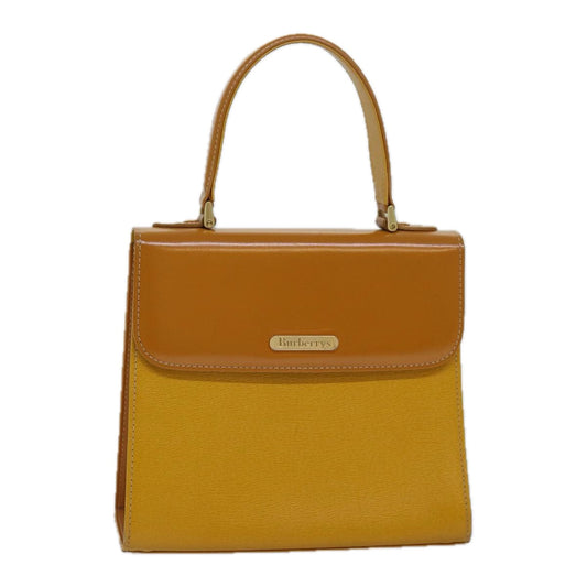 Burberry Luxury ss Hand Bag Auth Ep4711 Leather Yellow Travel Bag