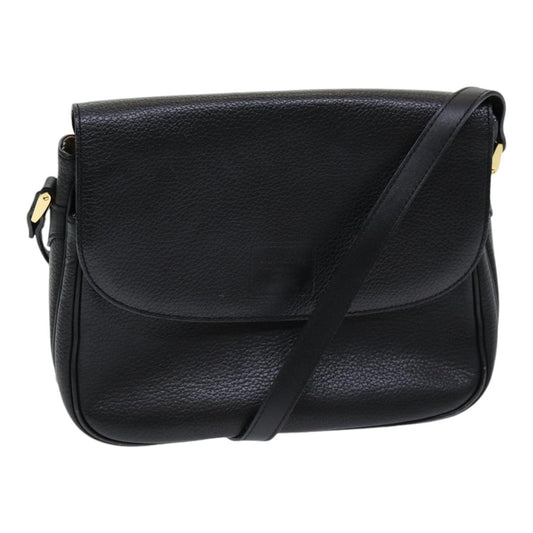 Burberry Luxury ss Shoulder Bag Auth Ep5024 Leather Black