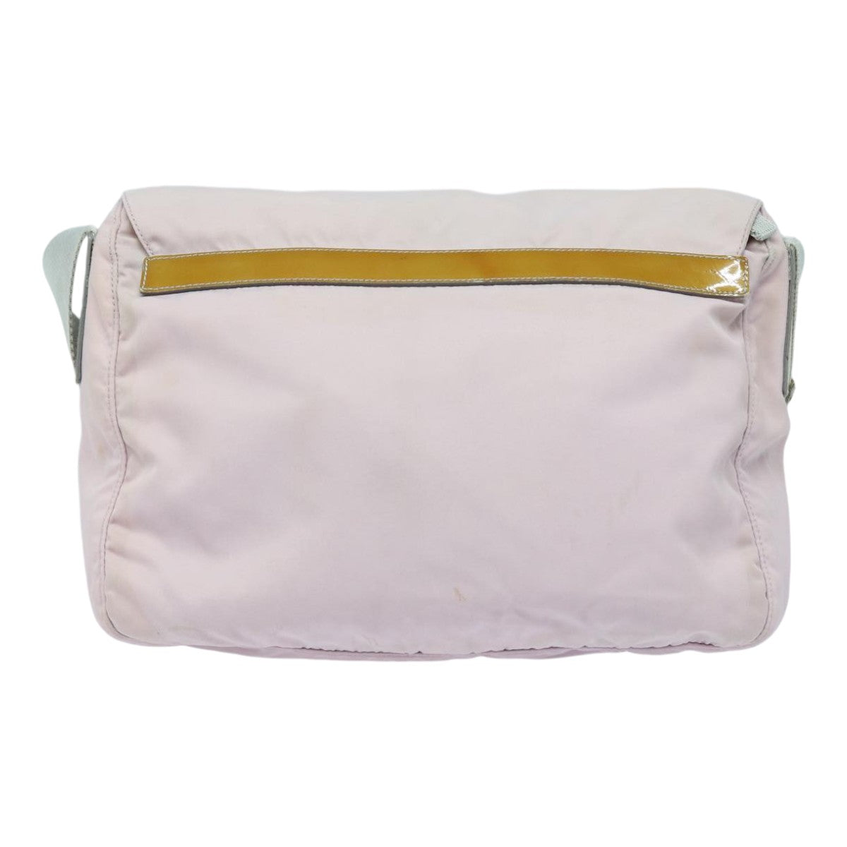 Prada Shoulder Bag Auth Nylon Pink Silver Silver Auth Ep5304