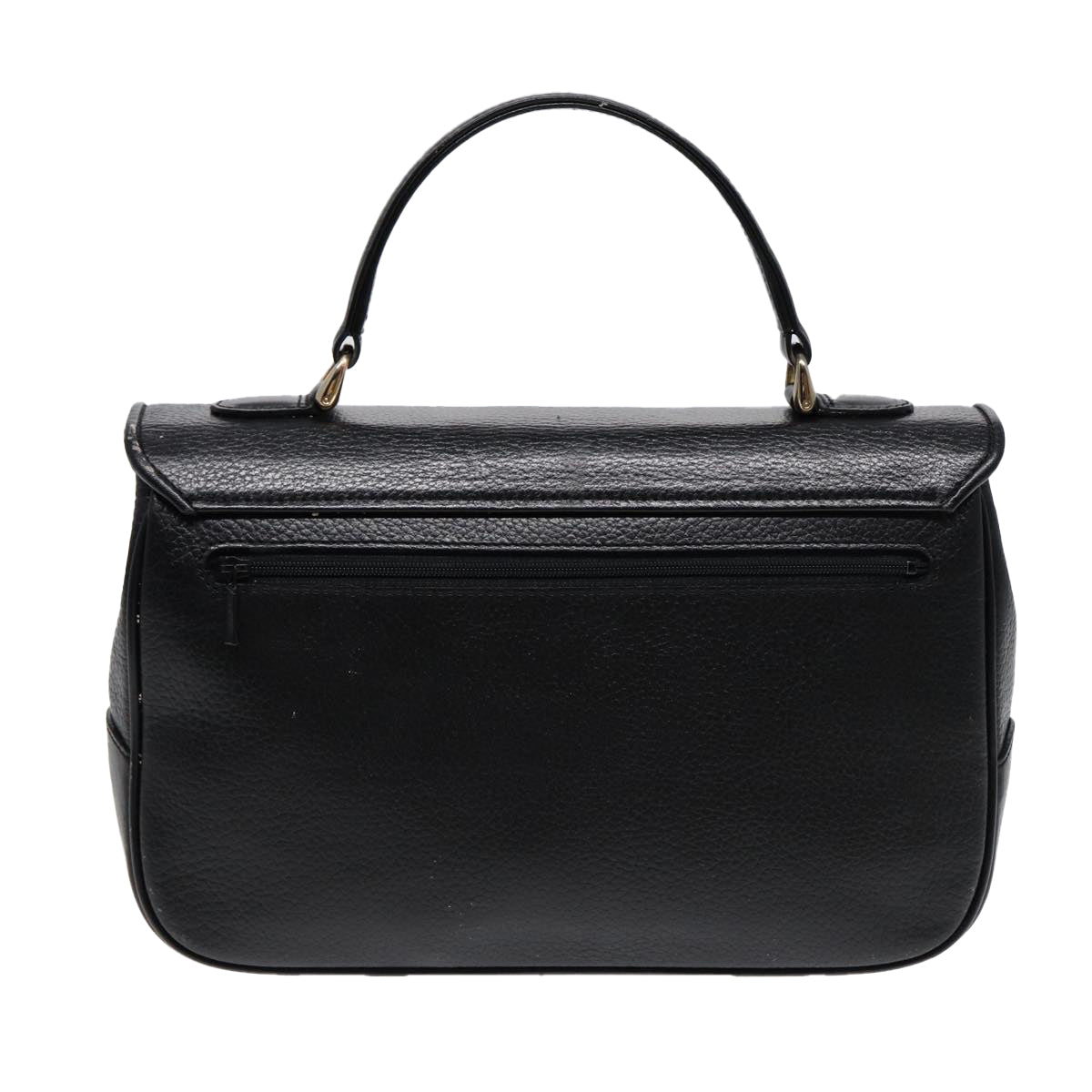 Burberry Luxury ss Hand Bag Auth Ep5473 Leather Black Gold Travel Bag