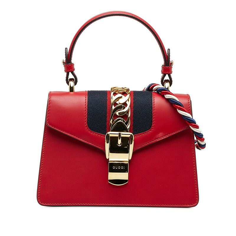 Gucci Sylvie 2Way Bag Leather Travel Bag Bag 1