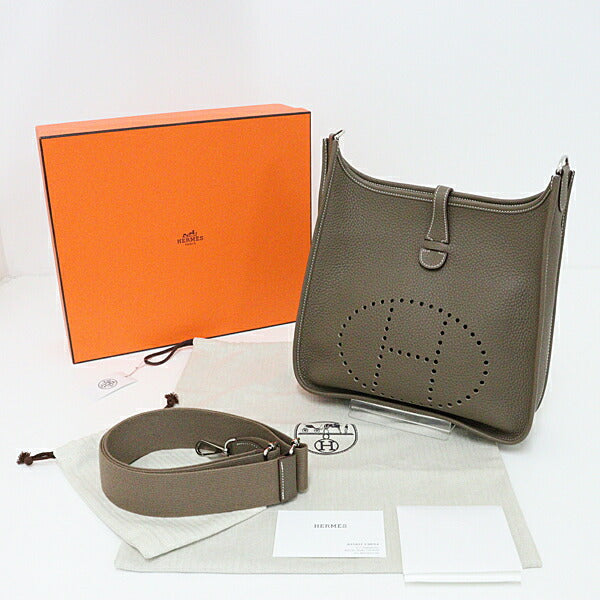 Hermes Shoulder Bag Taurillon Clemence Etope Evelyn Pm