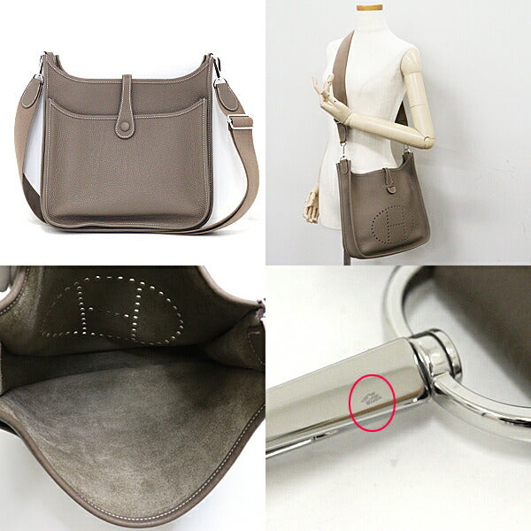 Hermes Shoulder Bag Taurillon Clemence Etope Evelyn Pm
