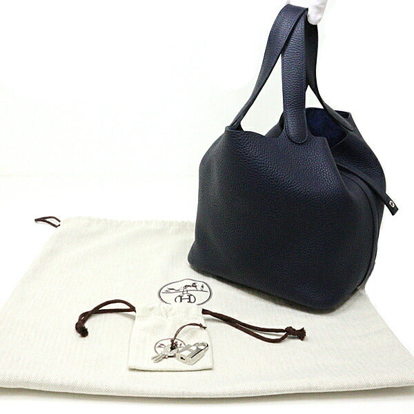 Taurillon Clemence Bruny Pico Lock Mm Tan Travel Bag