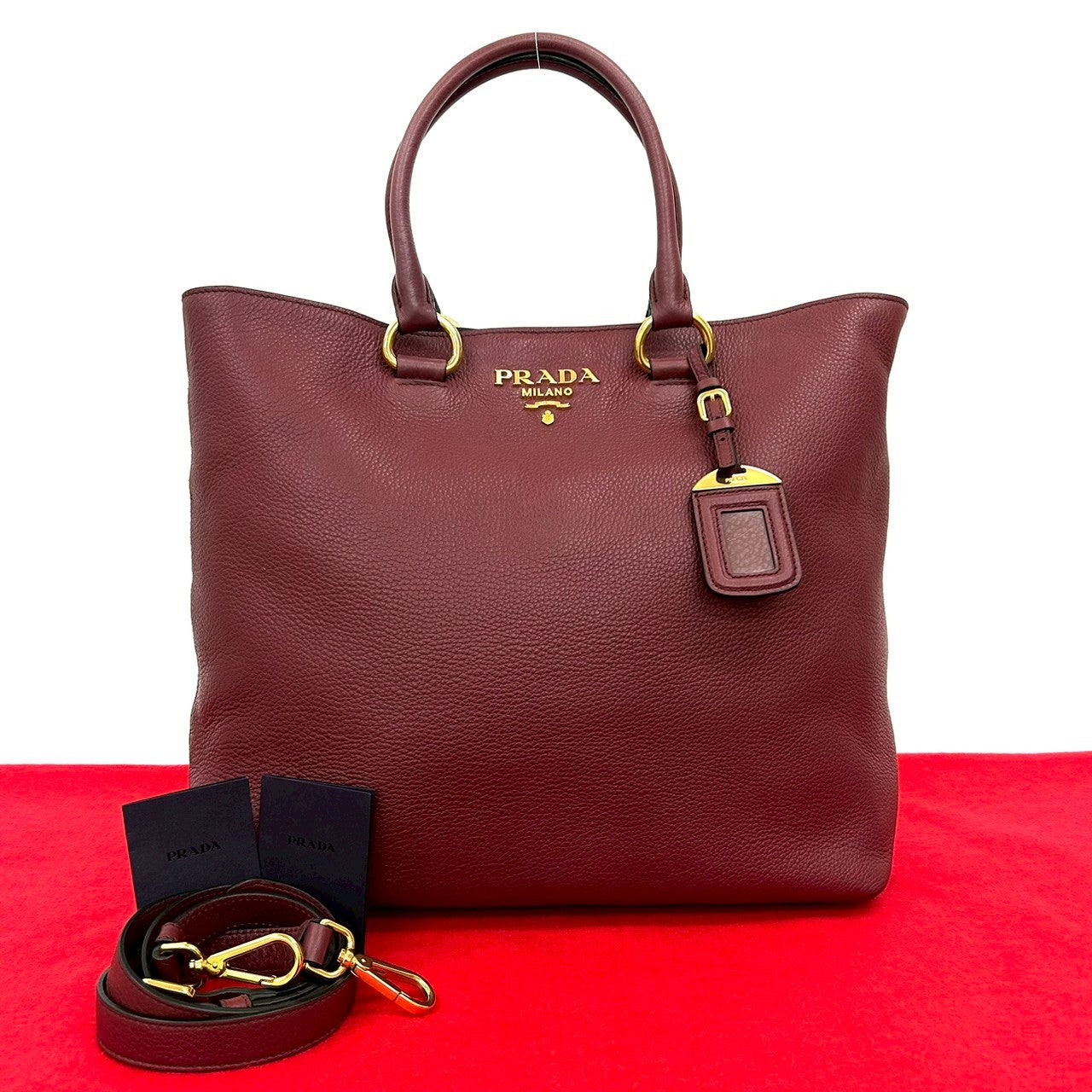 Prada 2Way Tote Bag Leather Tote Bag 1
