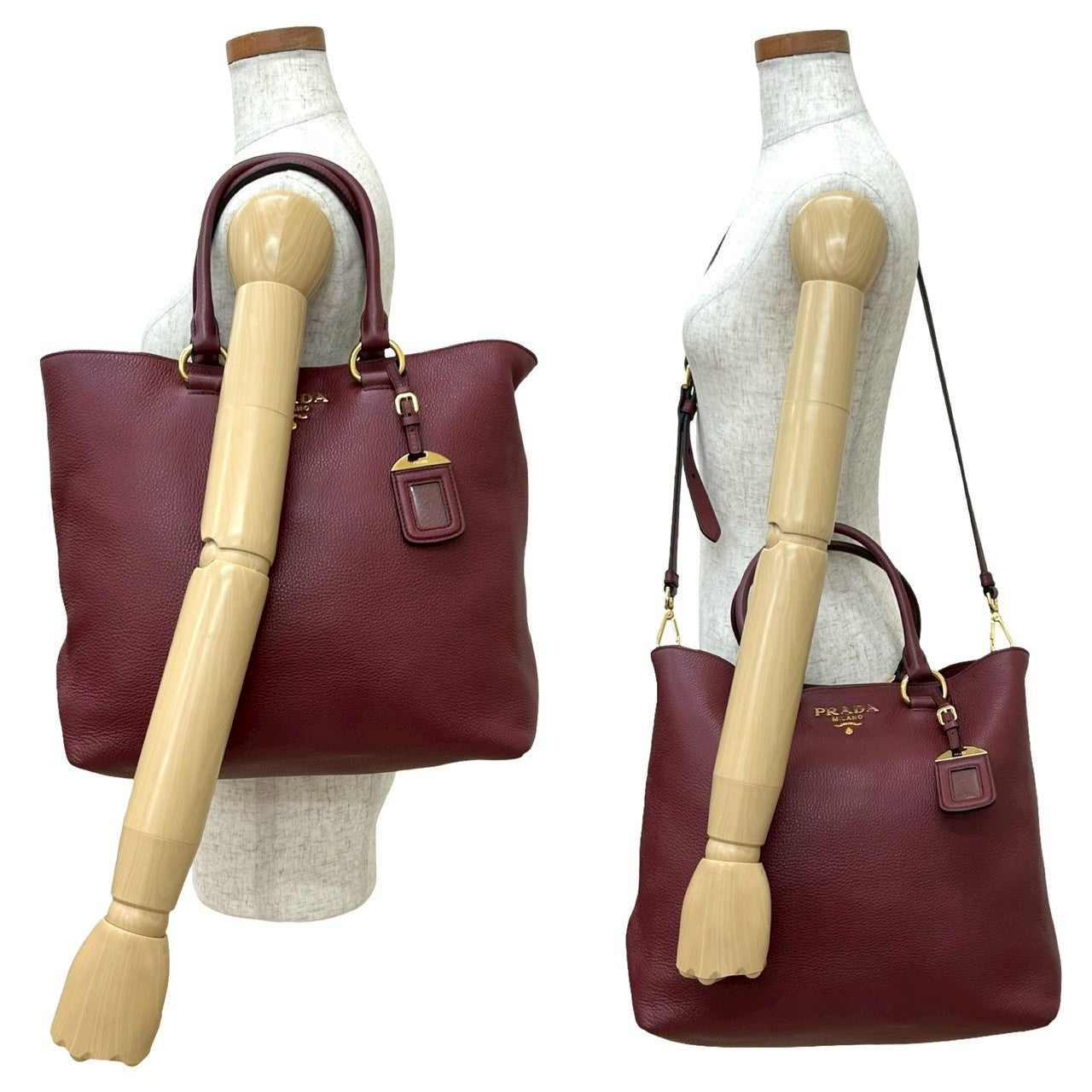 Prada 2Way Tote Bag Leather Tote Bag 1