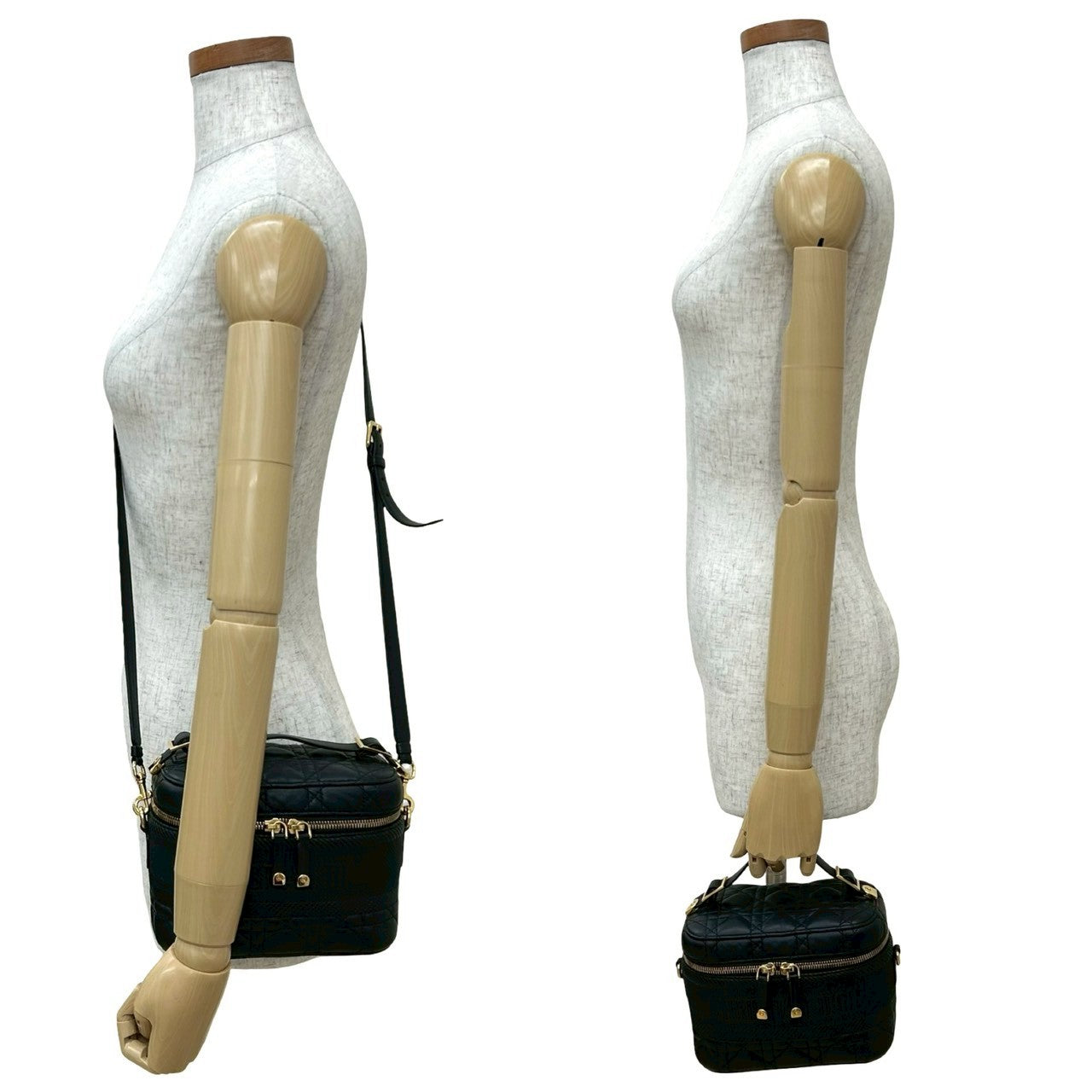 Dior Christian Cannage Calfskin 2Way Bag Travel Bag