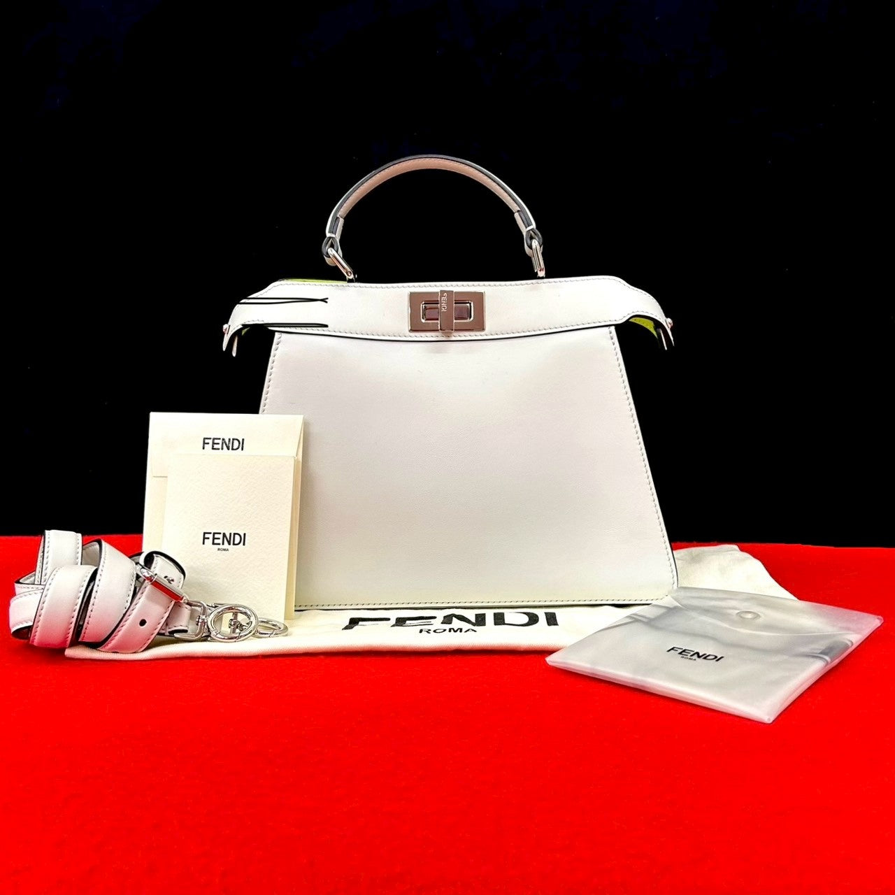 Fendi Peekaboo Iseeu Shoulder Bag Leather Small