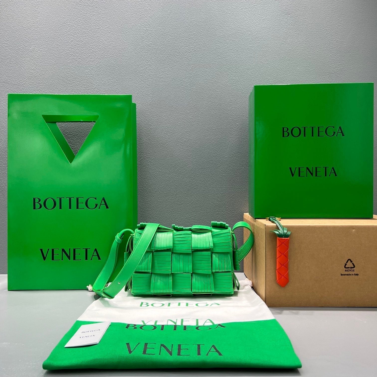 Top Quality Cassette For Women Bags Green Travel Bag