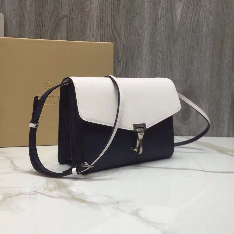 Top Quality Macken Colorblock Crossbody Bag For Black White 95In24Cm 3572