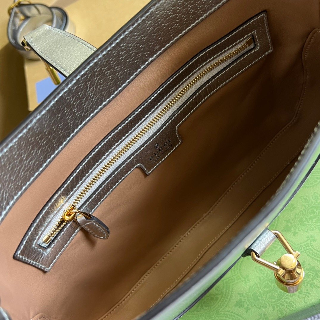 gg Jackie , ’s 10.8in Silver Small Shoulder Bag