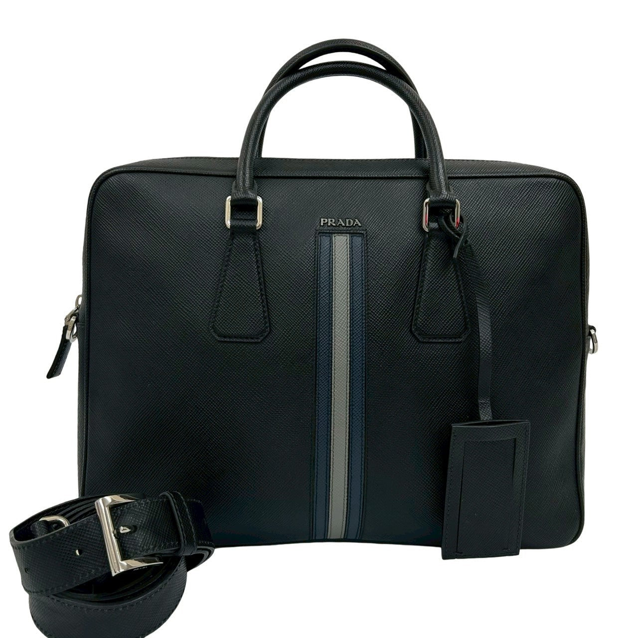 Prada 2Way Handbag Saffiano Travel Bag 2Way Handbag 4