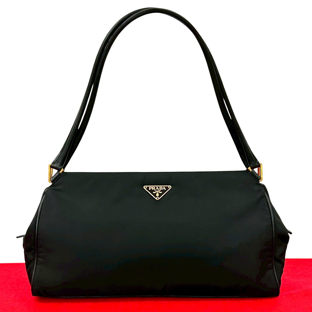 Prada 2Way Bag Leather Nylon Travel Bag 2Way Bag 8