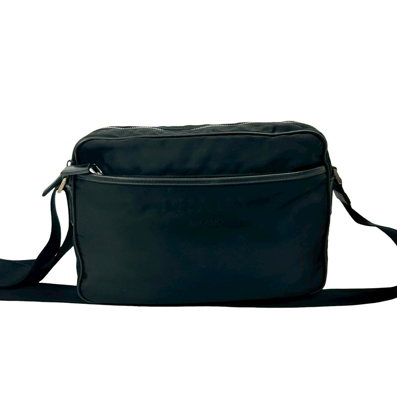 Prada Shoulder Bag Leather Nylon Saffiano Shoulder Bag 1
