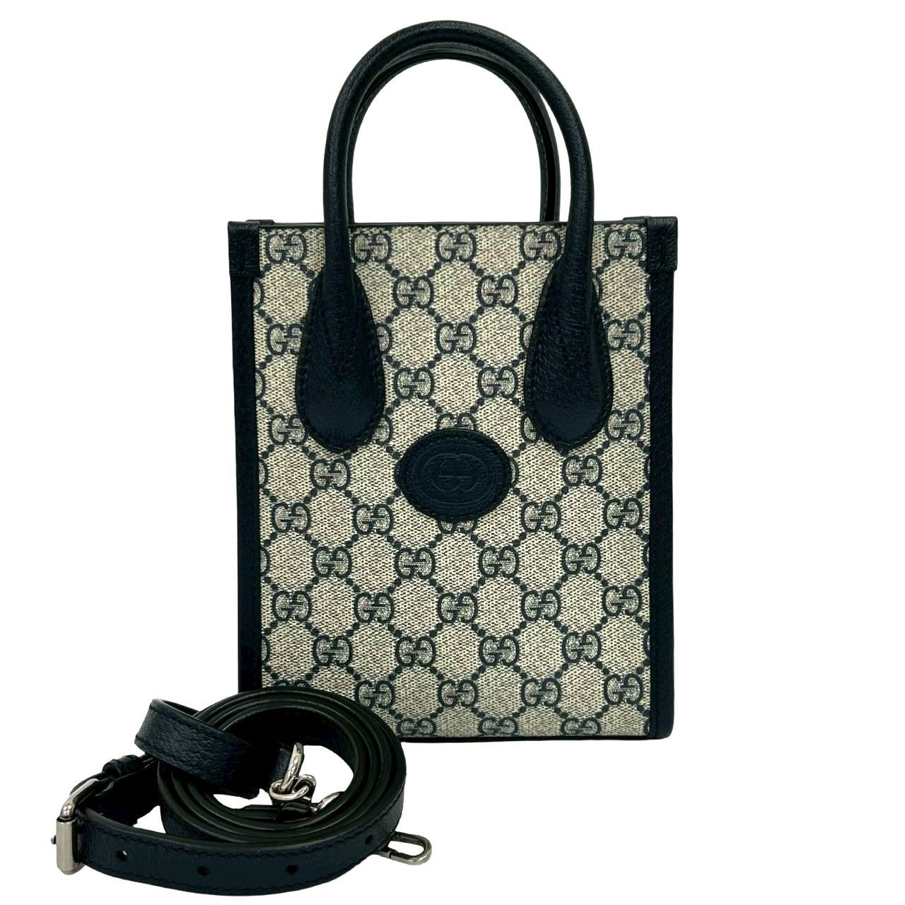 Gucci Interlocking Supreme 2Way Bag Leather Travel Bag